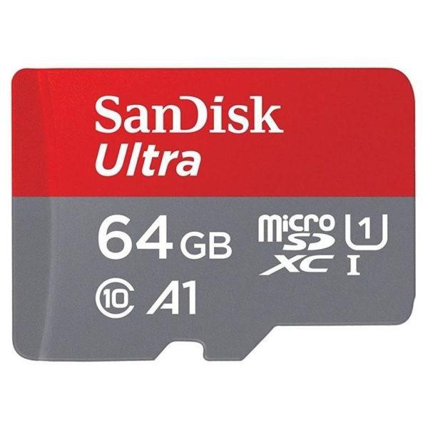 Thẻ nhớ MicroSDXC SanDisk Ultra A1 64GB Class 10 U1 100MB/s - box Hoa (Đỏ)