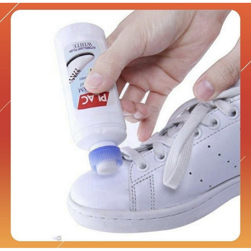 (GIÁ SỈ ) Chai xịt tẩy trắng giày PLAC có kèm đầu cọ , nước tẩy trắng toàn bộ loại giày,tẩy rửa túi xách
