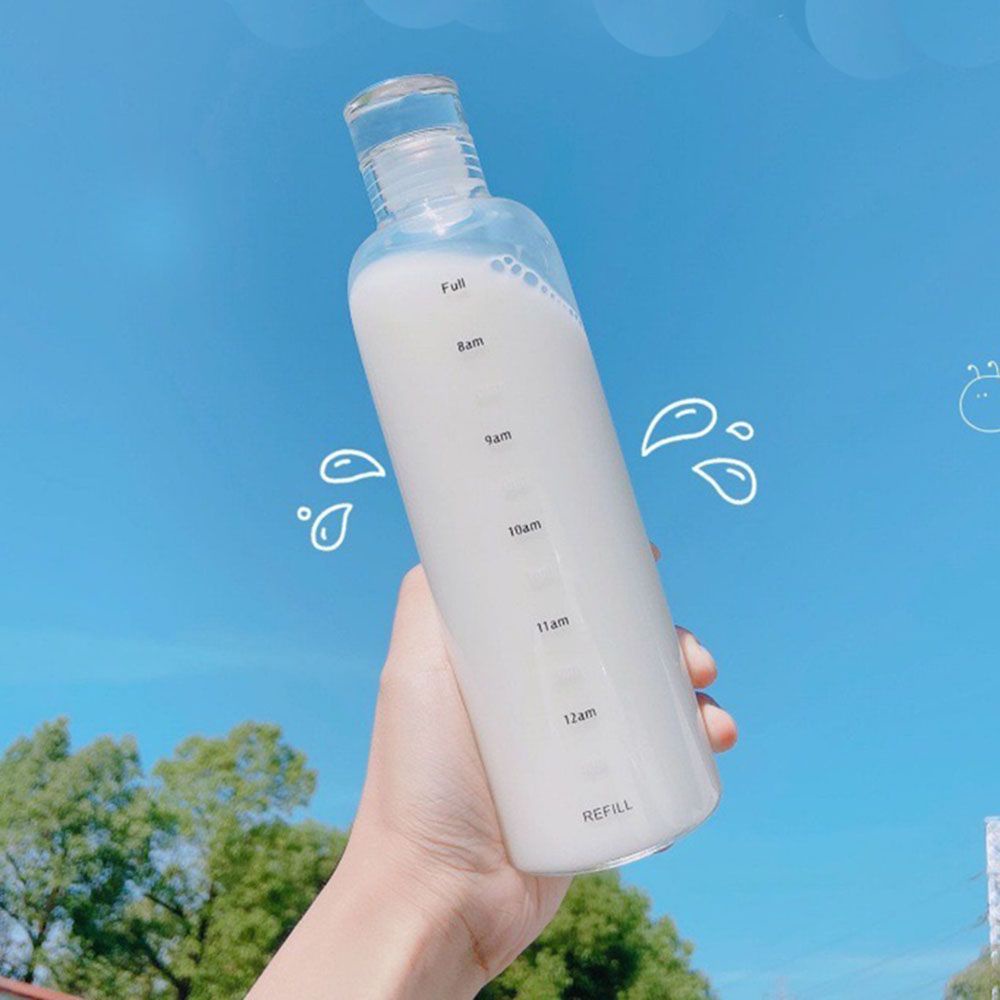 CONOPERY Bình nước thủy tinh trong suốt dung tích 500ml/750ml