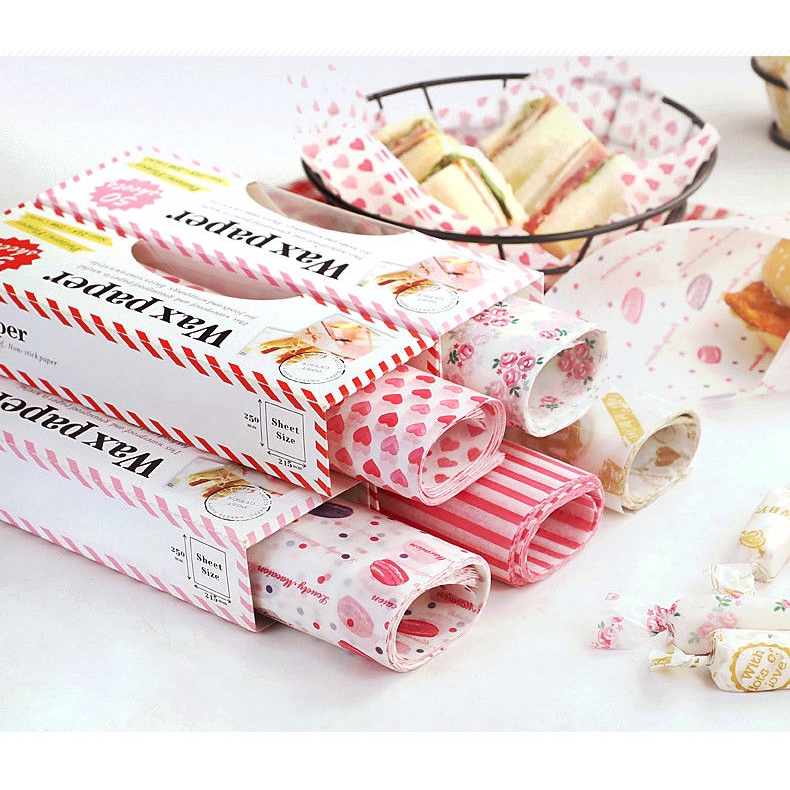 Set 50 Giấy Gói Bánh Mì Sandwich Tiện Lợi