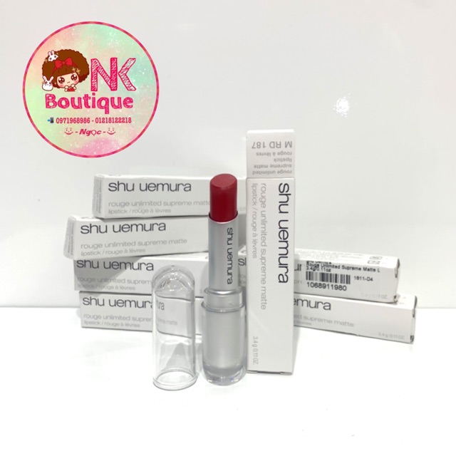 Son SHU UEMURA MÀU ĐỎ #RD187