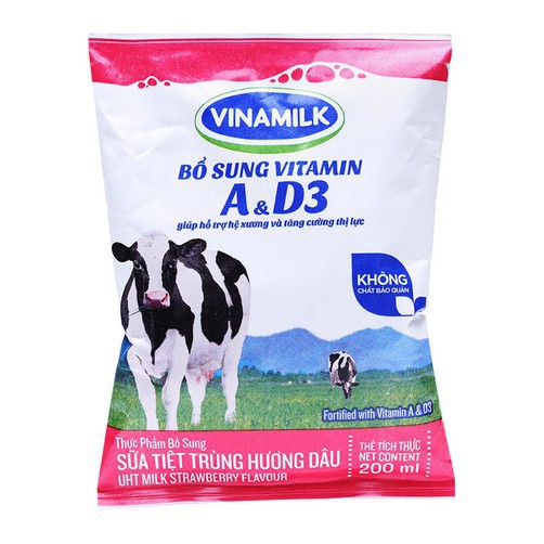 SỮA VINAMILK CÓ ĐƯỜNG/ ÍT ĐƯỜNG/ KHÔNG ĐƯỜNG/ DÂU/ SOCOLA TÚI 220ML date mới | BigBuy360 - bigbuy360.vn