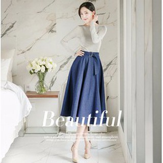 Jean Skirt _ Chân váy Jean xòe