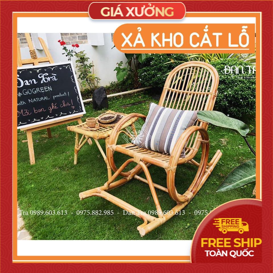 [FREESHIP - xả hàng] ghế mây bập bênh để phòng khách CAO CẤP, cung cấp cho quán cafe, khách sạn, homestay