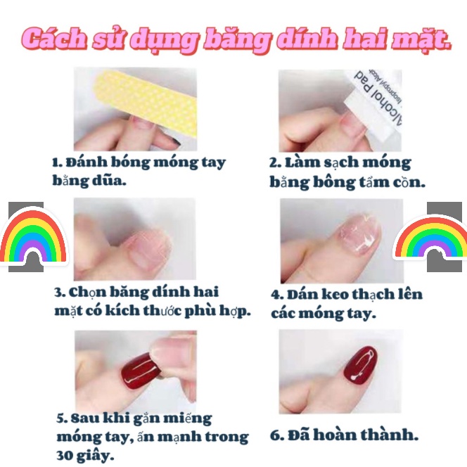 🍒🍒Móng tay giả gắn nơ sẵn Xinh Xắn_HÌNH THẬT 🍒🍒