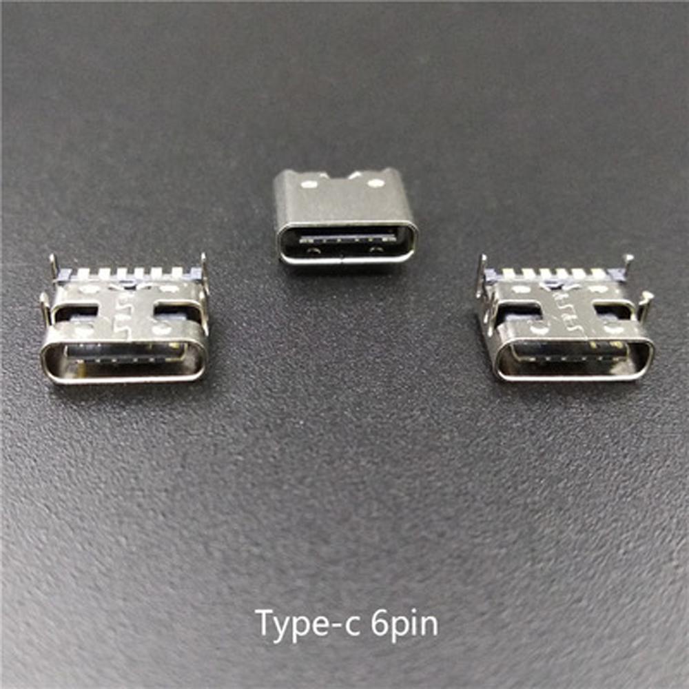 HARRIETT Ổ CắM NốI ĐiệN ThoạI 6 Pin SMD DIP USB 3.1