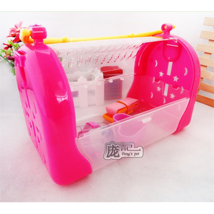 lồng xách tay dây đeo dành cho hamster, sóc, nhím, thỏ, bọ, fat tail, rat,dumbo,...