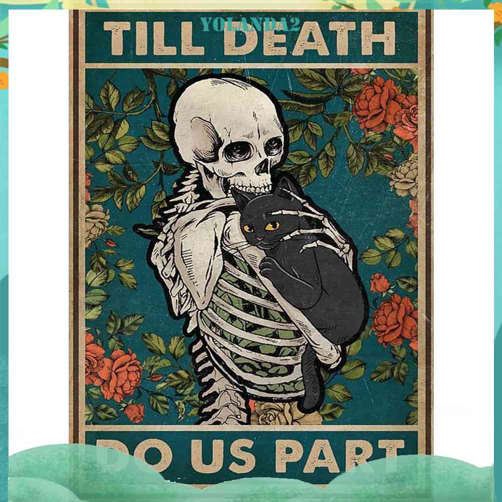 Tranh Thêu Chữ Thập Thủ Công Hình Mèo Đầu Lâu 11CT