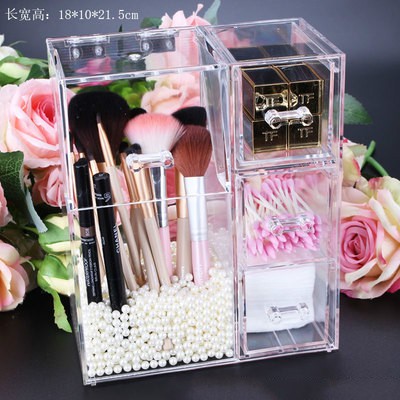 [ Có sẵn] Hộp đựng cọ size lớn kèm 3 ngăn nhỏ