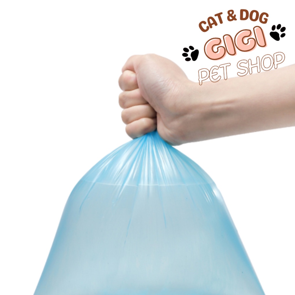 Set 15 túi/cuộn rác dọn vệ sinh đựng phân cho chó mèo thuận tiện khi mang thú cưng đi chơi - GiGi Pet Shop
