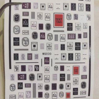 sticker mã mới hình chữ độc đáo