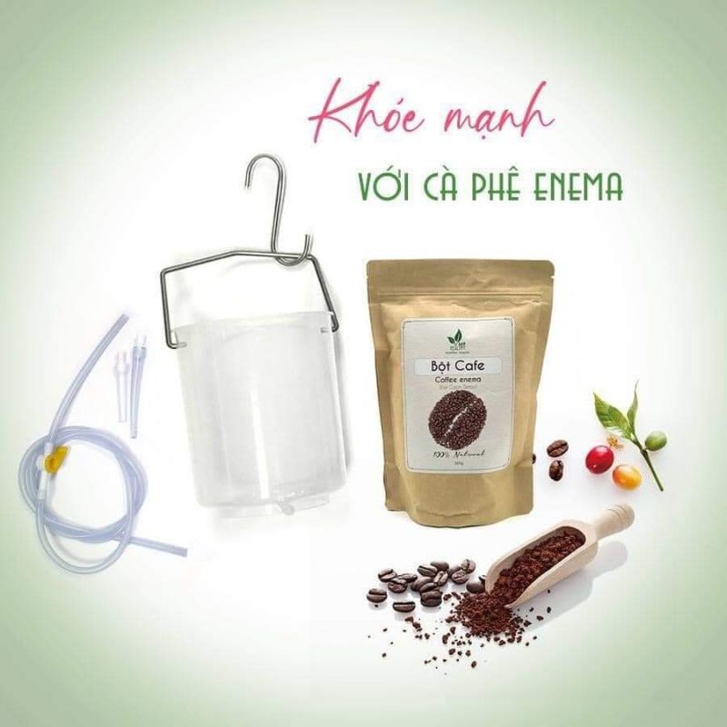 Bộ xô enema nhựa Viet Healthy (nhựa PP chịu nhiệt cao cấp), bộ dụng cụ thụt tháo đại tràng, dụng cụ thải độc đại tràng