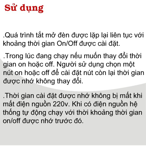 BỘ 4 CÔNG TẮC HẸN GIỜ TUẦN HOÀN TPE-TM3C