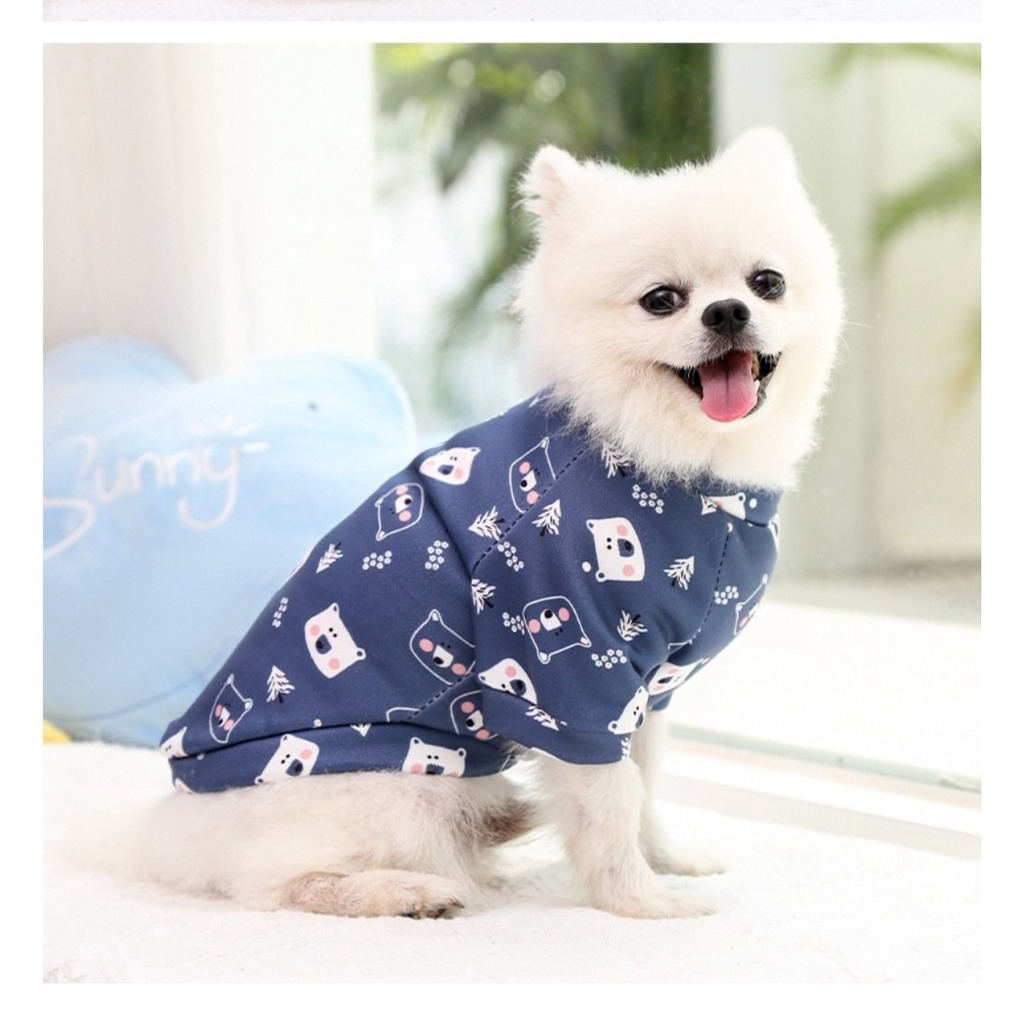 Áo nỉ có tay cho chó mèo, áo poodle 5 size siêu nhỏ, trung, siêu bự- Hàng xuất siêu xịn