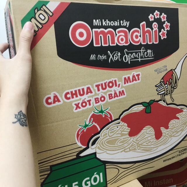 1 thùng Mì Omachi Spaghetti 91g*30Gói