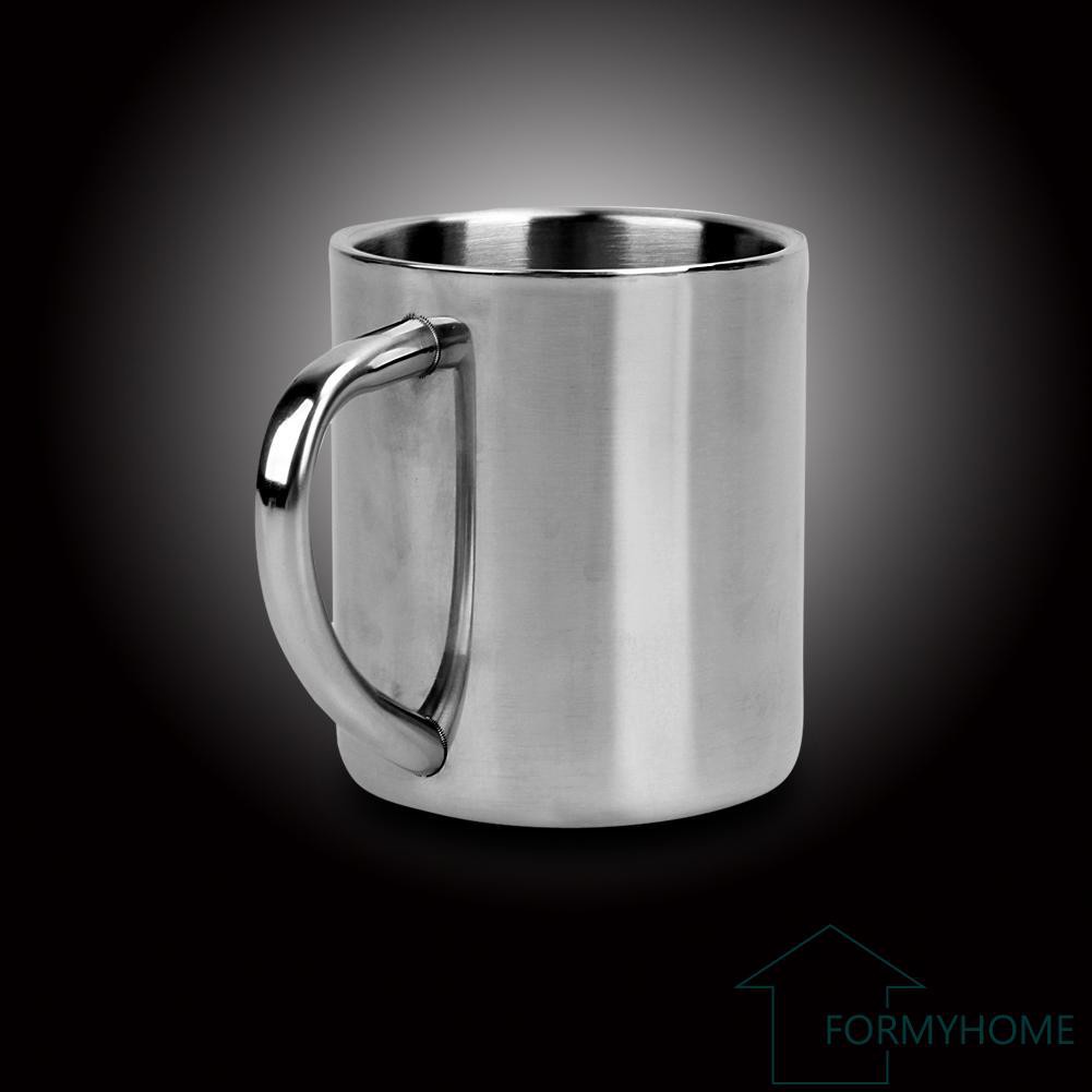 Fo Student Stainless Steel Double Wall Mug Travel Tumbler Coffee Tea Cup
