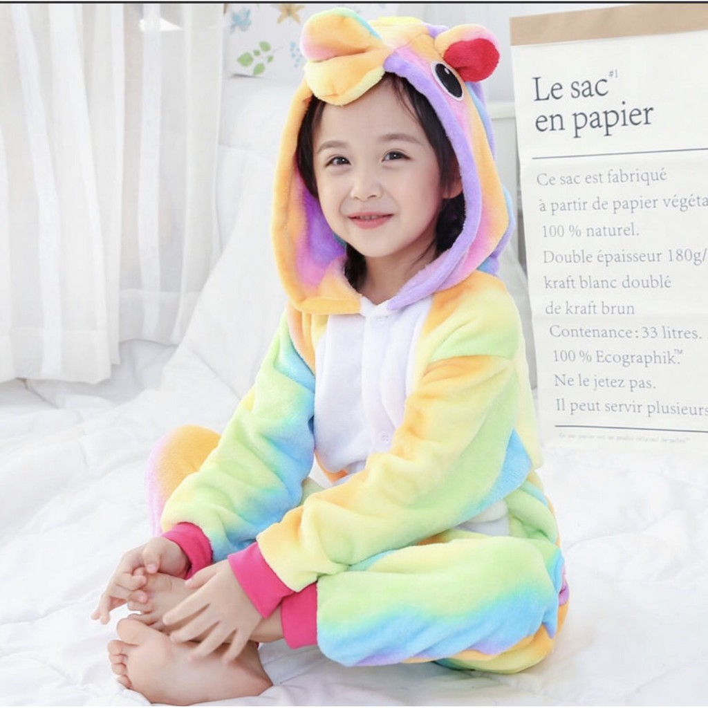 Bộ Đồ Thú Kỳ Lân Cầu Vồng - Unicorn Rainbow