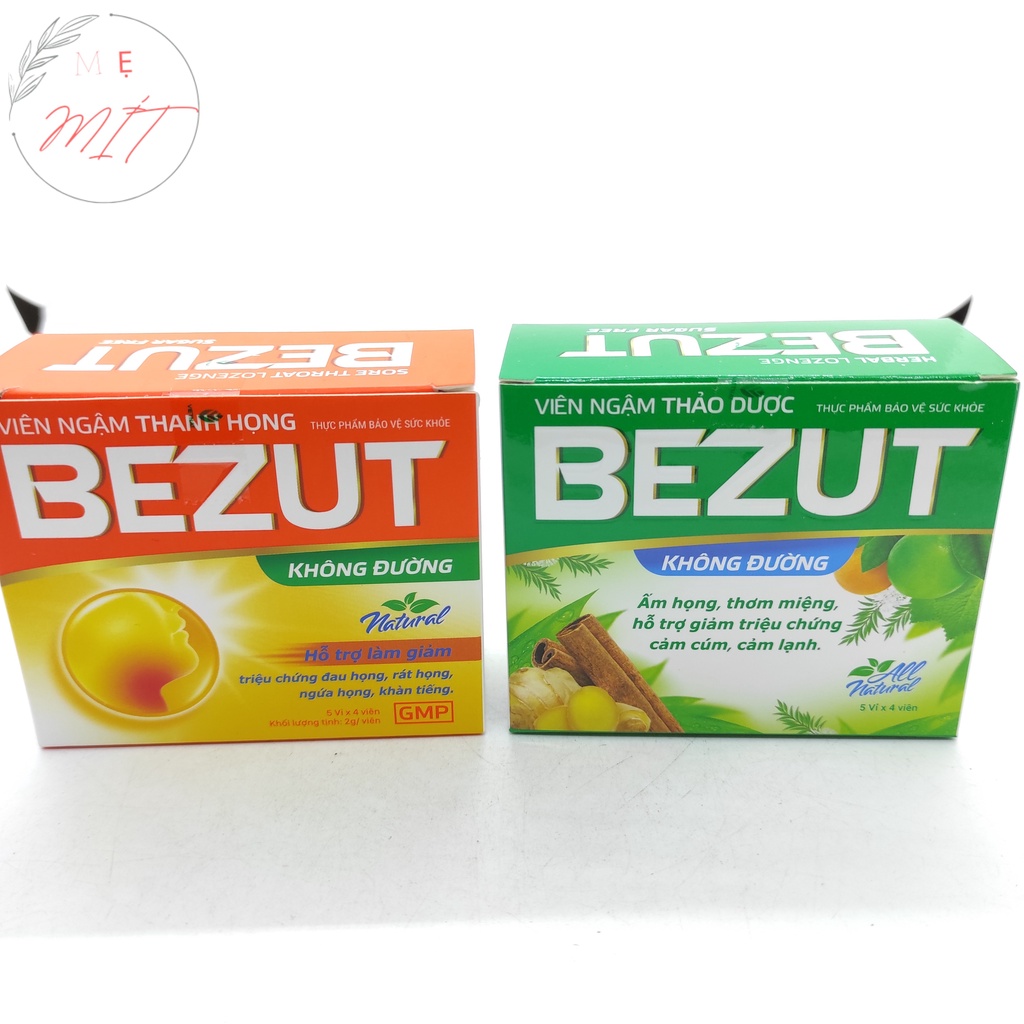 Viên Ngậm Thảo Dược, Thanh Họng BEZUT Không Đường - Chăm Sóc Thanh Quản