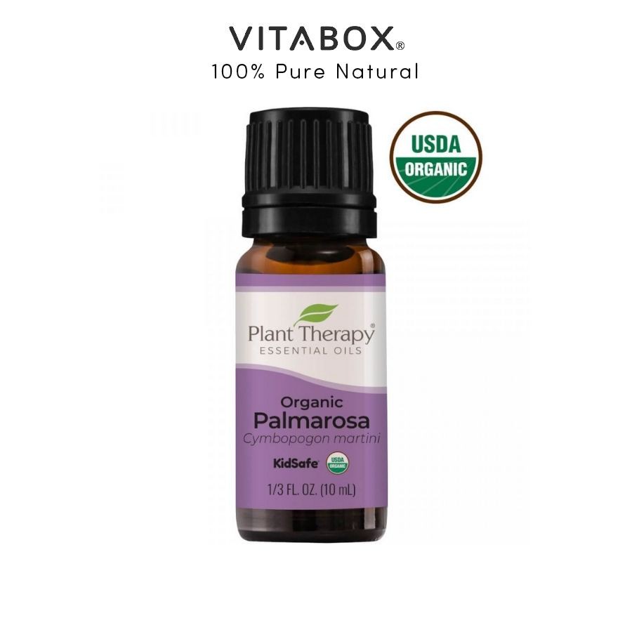 Plant Therapy - Tinh Dầu Hữu Cơ Sả Hồng (Palmarosa) KidSafe - USDA Organic - 10ml