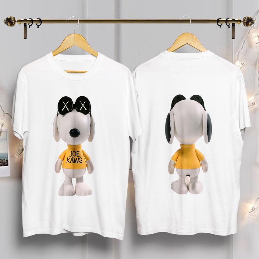 Áo Thun Unisex BEEBEE 100% Cotton JOE KAWS SNOOPY T-SHIRT-JKAWS001