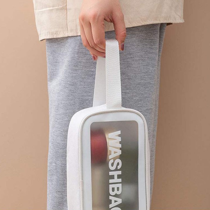 Túi đựng mỹ phẩm, đồ trang điểm đi du lịch washbag trong suốt, chống thấm nước HL8meomeo