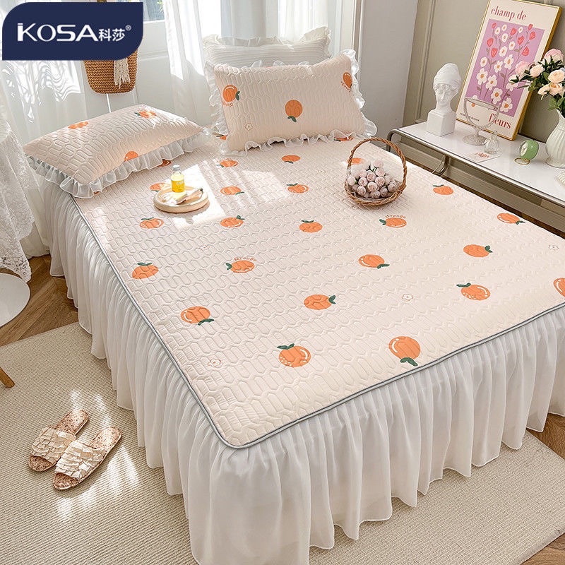 Ga phủ giường làm mát mùa hè, ga cao su  chất lượng cao