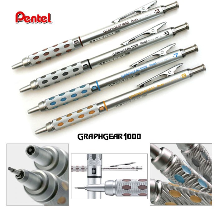 Chì bấm soạn thảo cơ khí 0.7mm, Pentel Graph Gear 1000™ Mechanical Drafting Pencil 0.7mm