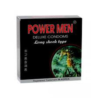 Bao cao su Powermen Longshock hộp 3 cái