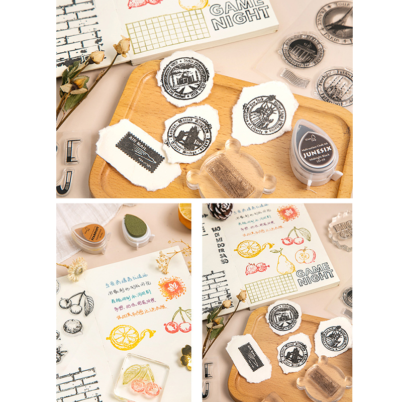 Con Dấu Silicone Trong Suốt Đa Dạng Họa Tiết Chữ Cái Độc Đáo