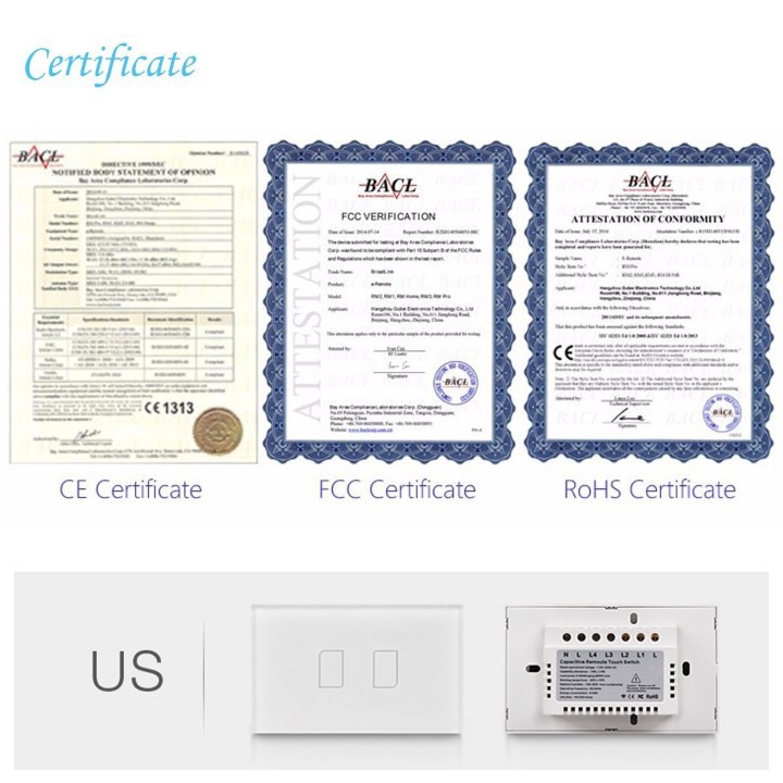 [Hàng Chính Hãng] Công Tắc Cảm Ứng Broadlink Tc2 - Us 2 Nút Chữ Nhật