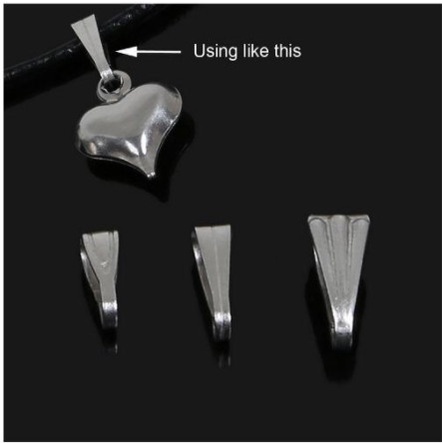 gói 10 Móc treo mặt dây chuyền (kiểu hạt dưa)