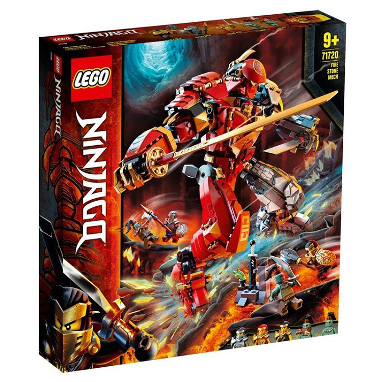 LEGO Ninjago 71720 (968 PCS) Người Máy Hợp Thể / NonLEGO Relics 7182 (976 PCS) Fire Stone Mech Đồ chơi giáo dục xếp hình