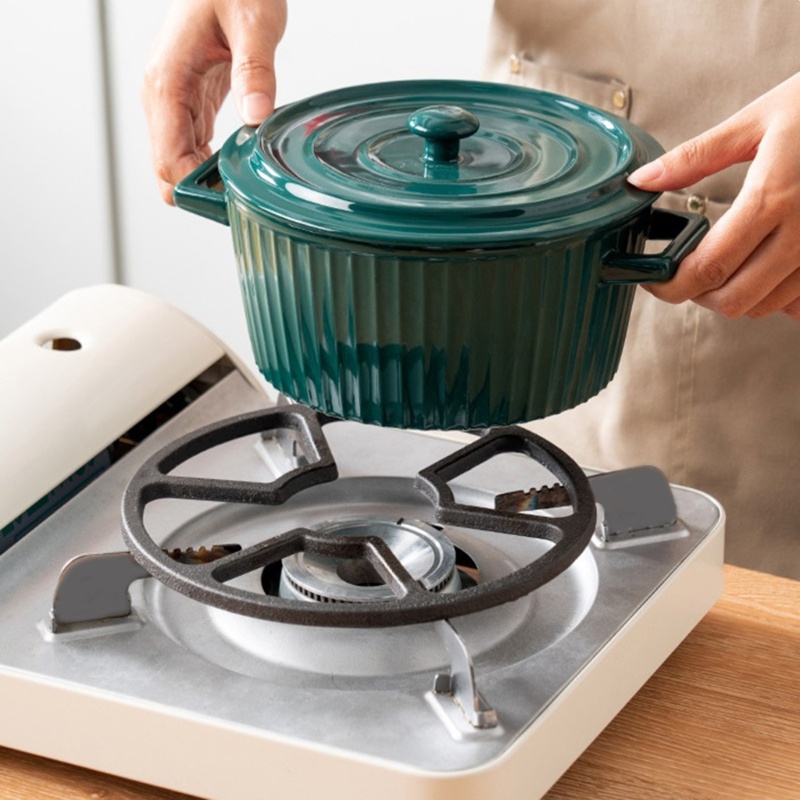 Giá Đỡ Nồi / Ấm Pha Cà Phê Bằng Sắt Đúc Đen Siêu Bền Tiện Dụng
