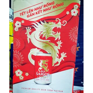 Thùng 24 lon bia Sài Gòn Export 330ml