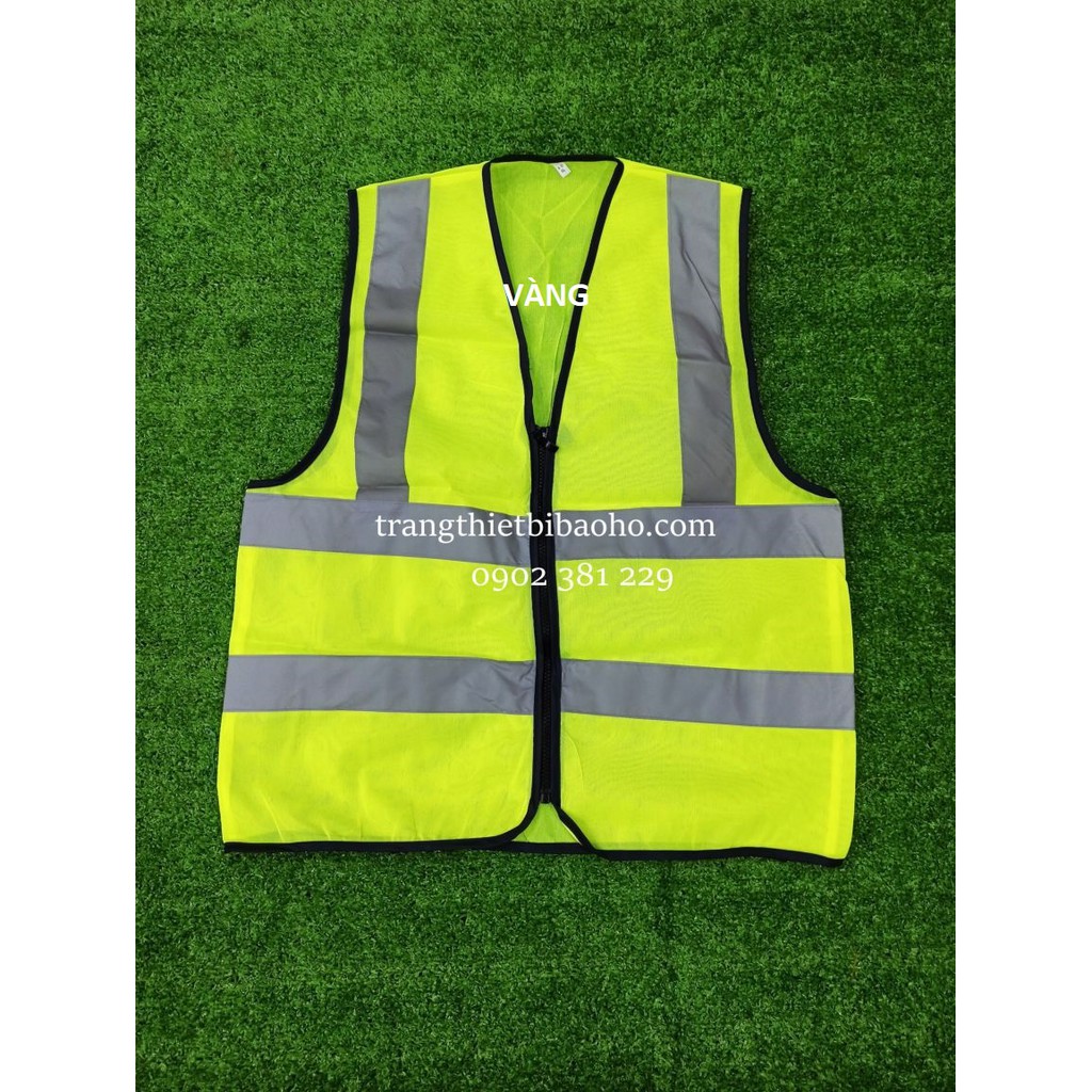 Áo phản quang ghi lê kỹ sư, công nhân vải lưới thoáng khí