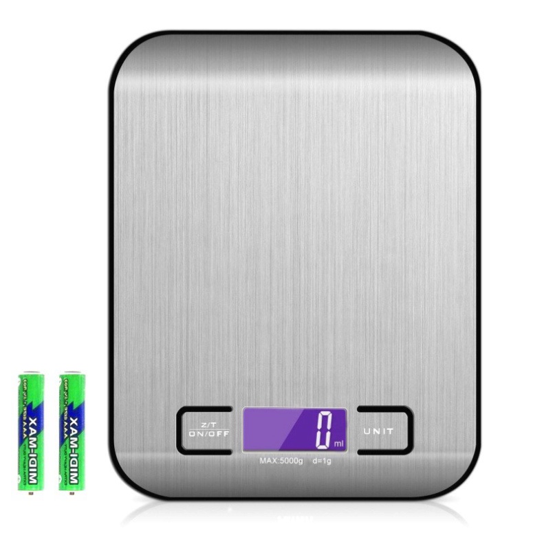 Cân Tiểu Ly Điện Tử Thép không gỉ 5kg - Cân Mini, Inox I-5000grTiện lợi dễ sử dụng