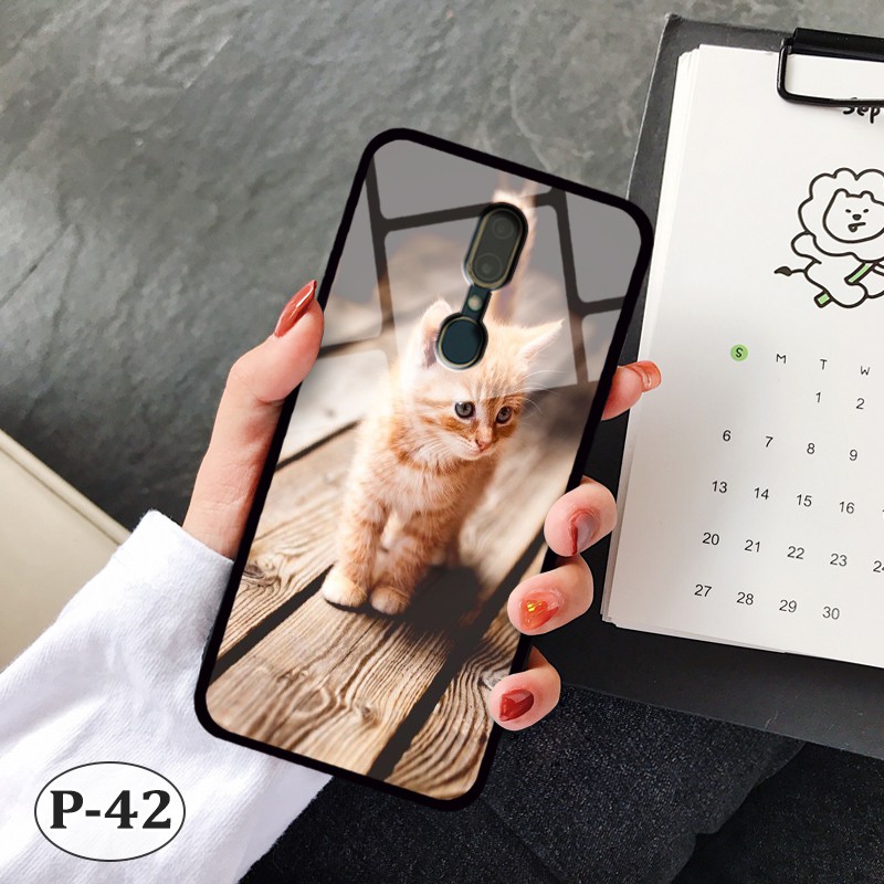 Ốp lưng kính  OPPO F11- hình 3D