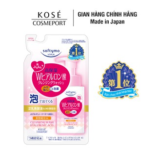 Refill Bọt Rửa Mặt & Tẩy Trang Kosé Cosmeport Softymo Cleansing Wash Hyaluronic Acid (180ml)