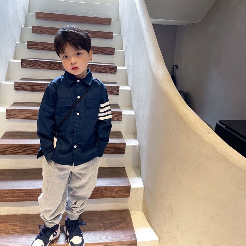 Áo Sơ Mi Tay Dài Thời Trang Dành Cho Bé Trai