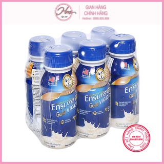 Lốc 6 chai sữa bột pha sẵn Ensure Gold Vigor vani 237ml