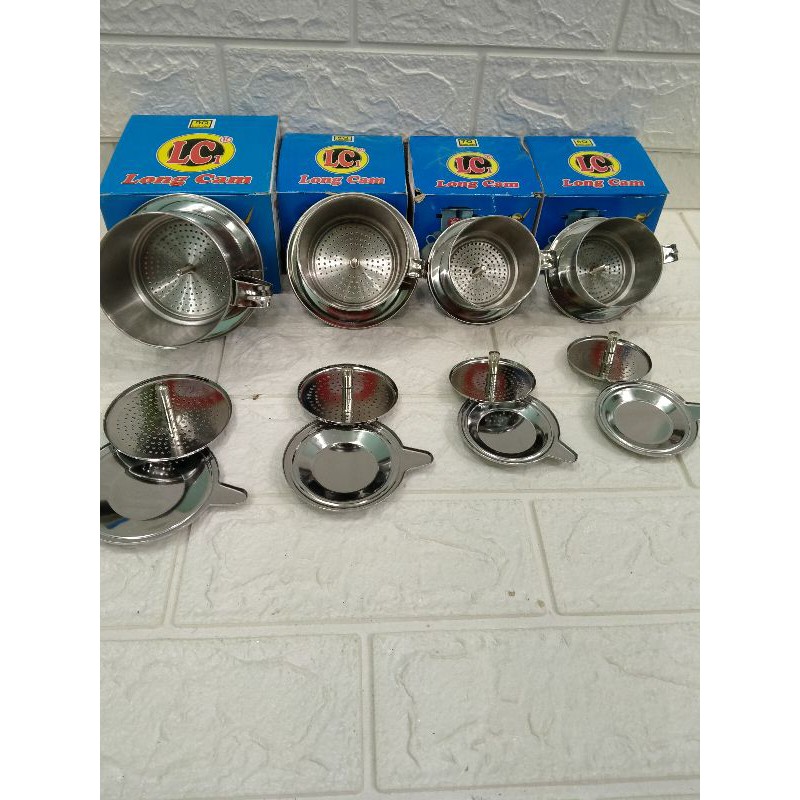 Phin pha cà phê inox vặn ,các số