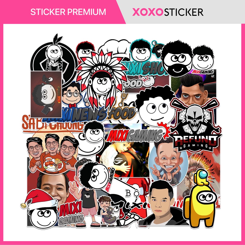 Sticker Độ Mixi Chống Nước - Sticker Dán Laptop, Điện Thoại, Đàn Guitar, Mũ Bảo Hiểm, Vali