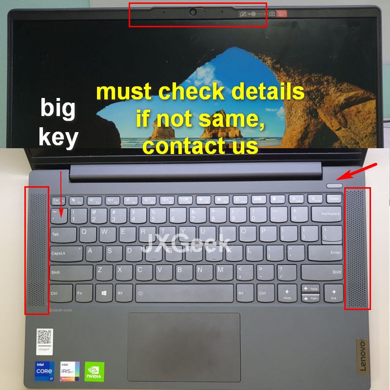 Sticker 3 Mặt Họa Tiết Hoạt Hình Dễ Thương Chống Trầy Chống Thấm Nước Trang Trí laptop lenovo ideapad 5 14itl05 14 '' inch