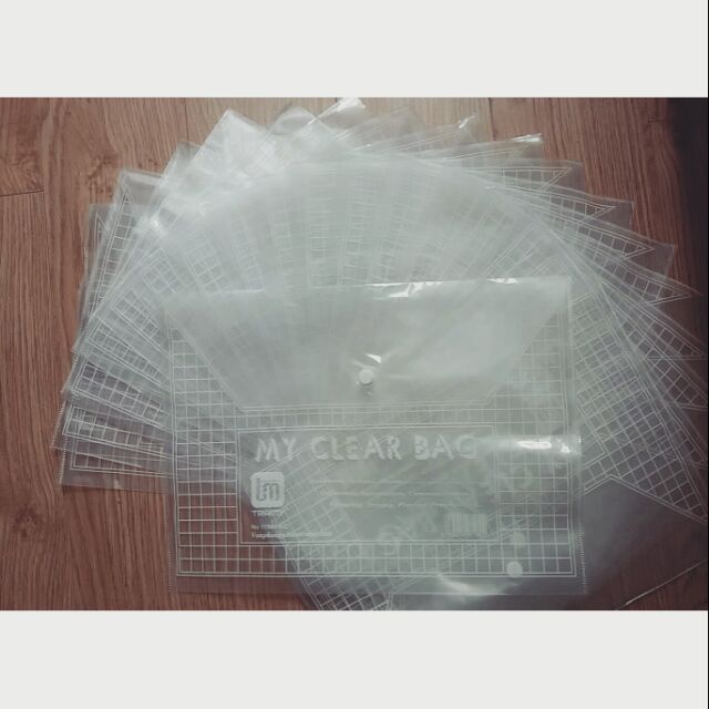 Combo 10c Túi Bìa nút A4 My clear Bag (loại đẹp)