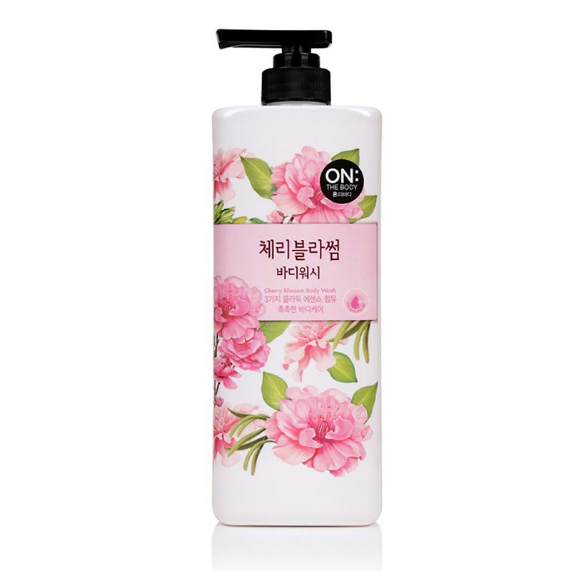 Sữa Tắm On The Body Hàn Quốc, Chai 900ml, Lưu Giữ Mùi Thơm Quyến Rũ, Giúp Da Luôn Trắng Sáng Mịn Màng