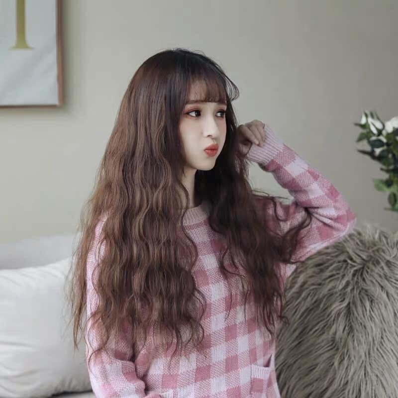 Tóc giả kẹp chữ u xù sóng dài hàng cao cấp