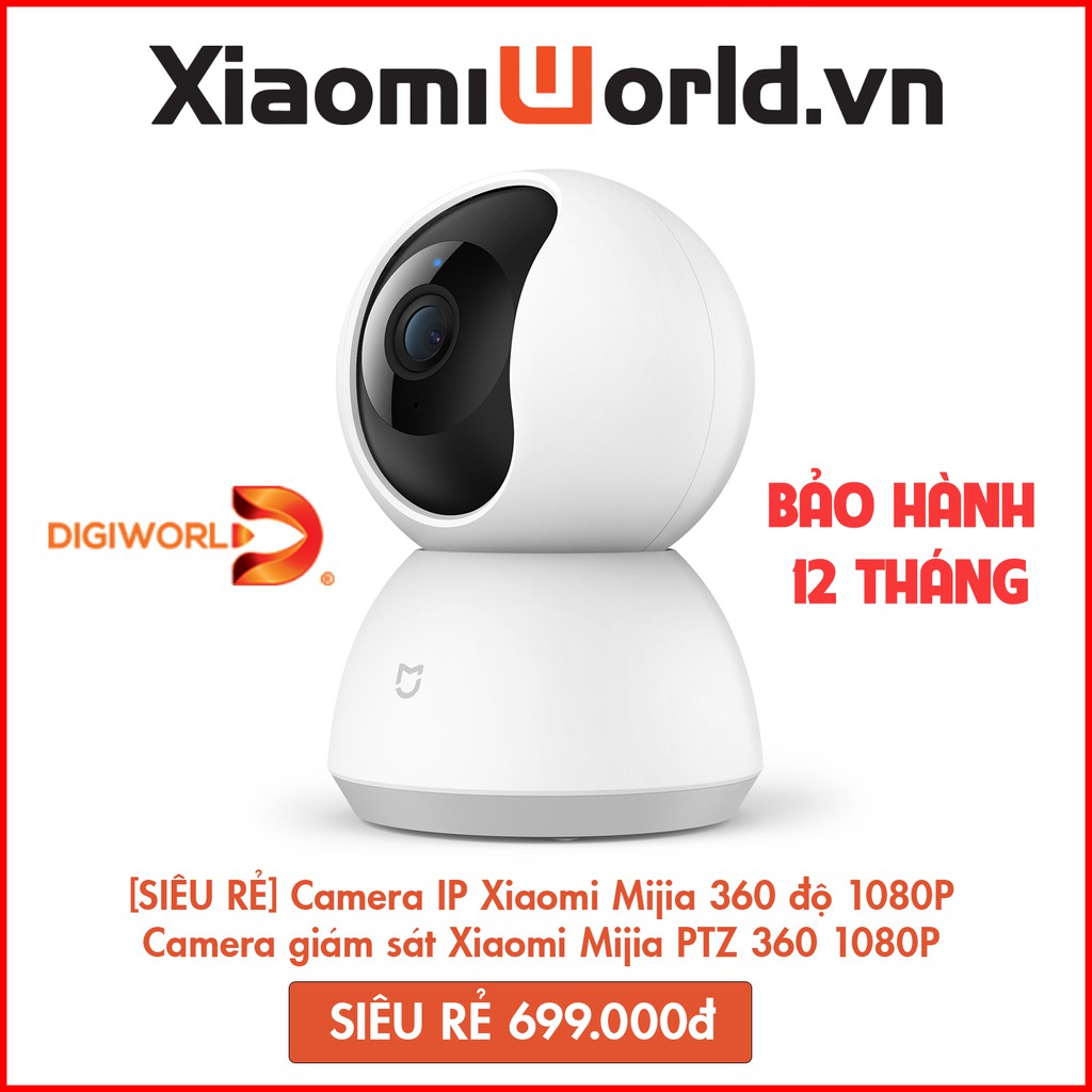 [SIÊU RẺ] Camera IP Xiaomi Mijia 360 độ 1080P - Chính Hãng Digiworld