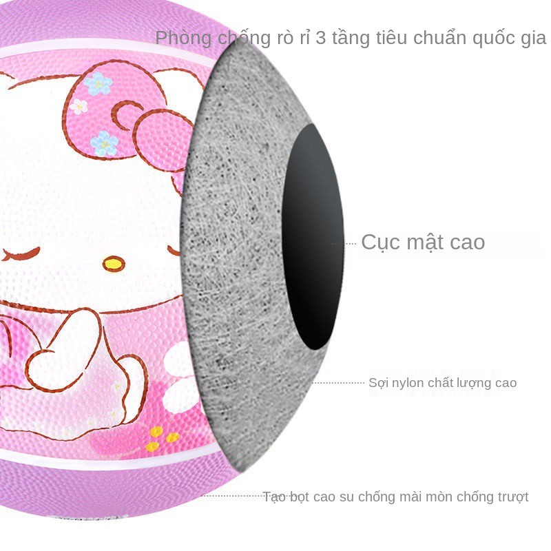 Quả bóng Hello Kitty rổ trẻ em số 3 nảy bé 5 đồ chơi