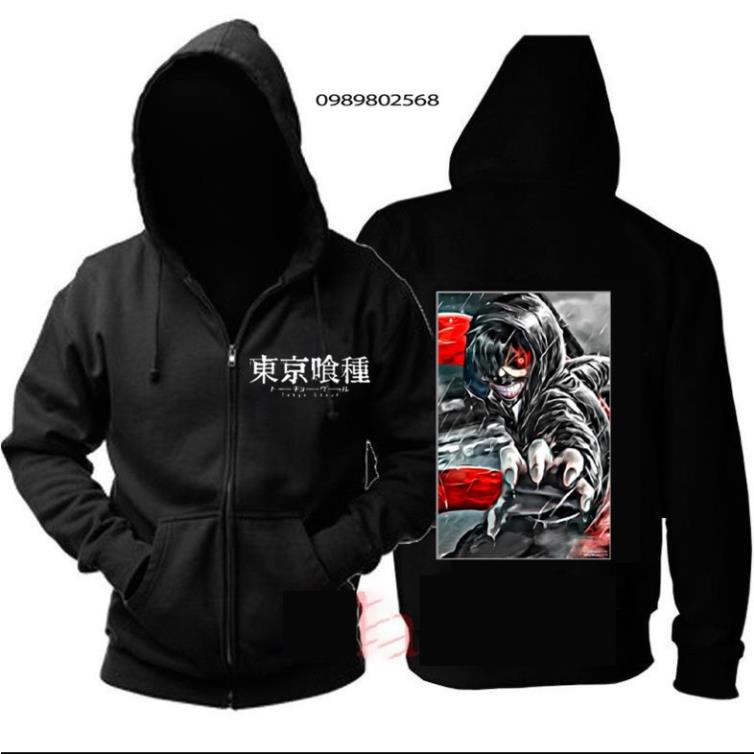 💥 VIP 💥 TOP 4 ÁO KHOÁC NỈ HÌNH Tokyo Ghoul - Kaneki giá rẻ kèm chất lượng 🎁