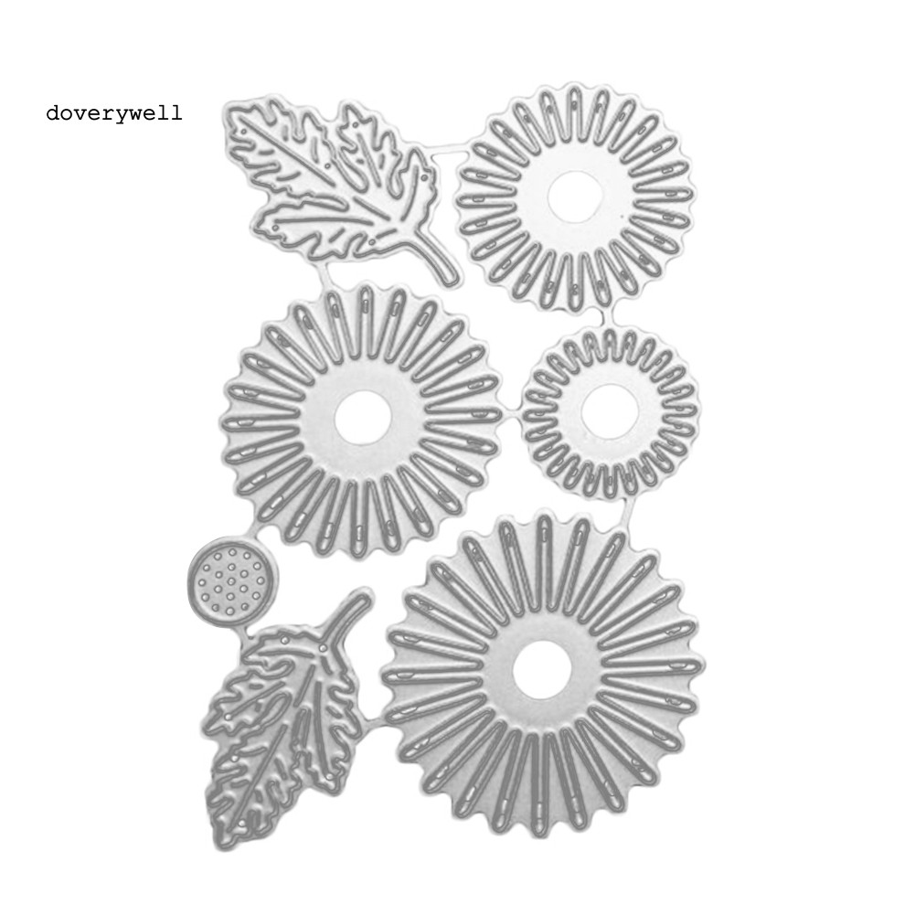 Khuôn Cắt Giấy Làm Từ Kim Loại Hình Hoa Lá Trang Trí Scrapbook